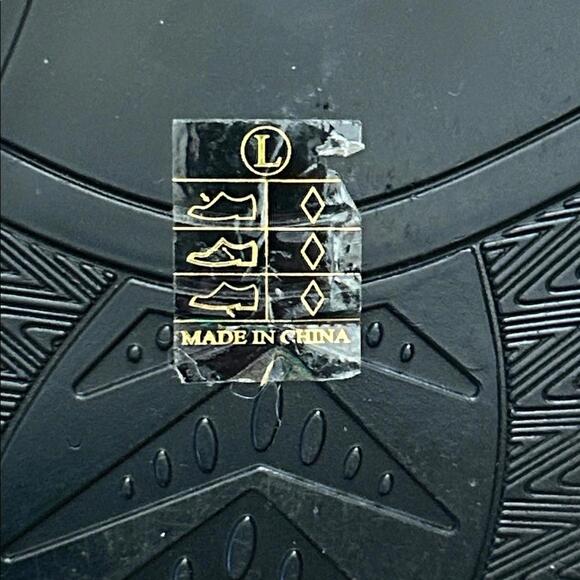 FUNTASMA Men’s Black and White Oxford Shiny Faux Patten Shoes Size Large FLAWED - Picture 9 of 15